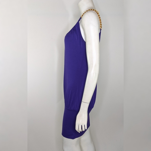 Purple Bobycon Bubble Y2K Dress Summer Club - Picture 3 of 9